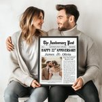 Personalizado El Aniversario Poste Foto Sin Marco o Enmarcado Pintura con Nombres y Fecha Decoración del Hogar Boda San Valentín Regalo para Pareja