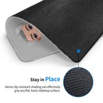 Personalised Flower Cartoon Business Character Multiple Sizes Non-Slip Mouse Pad with Name Office Accessories Induction Gift for Office Worker