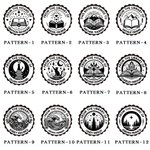 Personalised Book Castle Wave Night View Design Hand Held Embosser Stamp with Text Graduation Birthday Gift for Books Lovers Bookworms