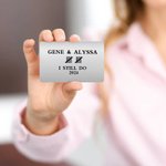 Personalized Durable Tally Year Wallet Card with Name Valentine's Day Anniversary Gift for Couple