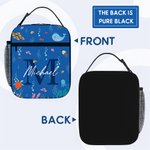 Personalizada Ballena Medusa Vida Marina Bolsa isotérmica con nombre Portátil Vuelta al cole Picnic Cumpleaños Regalo para niños