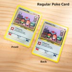 Henkilökohtainen söpö Pixel Character Classic TCG Poke Card nimi ja teksti korttipeli kokoelma vuosipäivä Ystävänpäivä lahja pariskunnalle