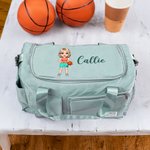 Bolsa impermeable grande con compartimento y correa para el hombro Regalo de cumpleaños para los amantes del baloncesto