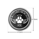 Personalised In Loving Memory Pet Paw Print Angle Wings Jeep Badge with Name for 4x4 Vehicle Decoration Pet Memorial Gift for Car Owners