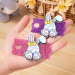 Personalizado lindo huevo de Pascua conejito brillo Tumbler etiqueta de nombre Accesorios para la Copa Stanley Pascua favor del partido Regalo de vacaciones para los amigos de la familia