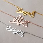 Gepersonaliseerde prachtige geboorte vlinder naam ketting verjaardag verjaardag cadeau voor vrouwen