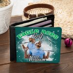 Personalizada de color Llama Rayo 1-5 Foto Collage Billetera de hombre de cuero con nombre y número de cumpleaños Accesorios de viaje Regalo para los amantes del deporte