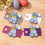 Personalizado lindo huevo de Pascua conejito brillo Tumbler etiqueta de nombre Accesorios para la Copa Stanley Pascua favor del partido Regalo de vacaciones para los amigos de la familia