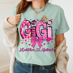 Personalizzato Cupido Fiocco Cuore Multicolore Baby Bodysuit T-shirt Felpa Abbinamento con nomi San Valentino Regalo per la festa della mamma bambino