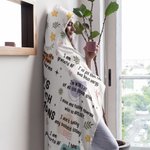 Personalised Bad Bitch Affirmations Rebellion Description Soft Hooded Blanket with Name Inspiring Birthday Gift for Women