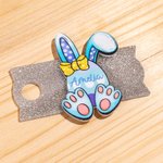 Personalizado lindo huevo de Pascua conejito brillo Tumbler etiqueta de nombre Accesorios para la Copa Stanley Pascua favor del partido Regalo de vacaciones para los amigos de la familia