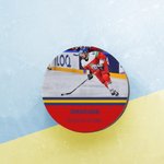 Disco de hockey personalizado con foto en color y texto para practicar Entrenamiento clásico Cumpleaños Equipo deportivo Regalo para jugadores amantes del hockey