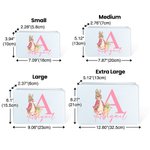 Personalized Cute Cartoon Peter Rabbit Food-grade Metal Biscuit Tin Box with Initial and Name Birthday Easter Gift for Kids Family Friends