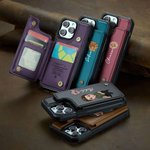 Custodia per telefono in pelle PU personalizzata con nome fiore di nascita e personaggio portacarte e protezione RFID regalo per amici