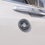 Personalised In Loving Memory Pet Paw Print Angle Wings Jeep Badge with Name for 4x4 Vehicle Decoration Pet Memorial Gift for Car Owners