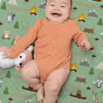Personalized Woodland Animal Adventure Soft Throw Blanket with Name and Date Baby Shower Birthday Gift for Boys Girls