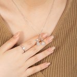 Collier de fleurs et de branches personnalisé avec pierre de naissance Cadeau d'anniversaire pour infirmière, médecin et femme