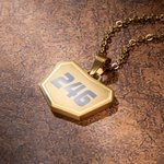 Personalised Stylish Laser Engraved Motocross Number Necklace Birthday Valentine's Day Gift for Off-road Vehicle Lovers