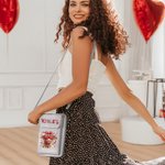 Personalized Highland Cow Coquette Bow Leather Crossbody Bag Wallet with Name and Card Slots Birthday Valentine's Day Gift for Women