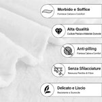 Coperta morbita in pile e sherpa personalizzata con 9 foto e testo 