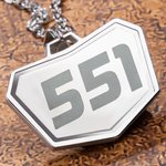 Personalised Stylish Laser Engraved Motocross Number Necklace Birthday Valentine's Day Gift for Off-road Vehicle Lovers
