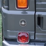 Personalised In Loving Memory Pet Paw Print Angle Wings Jeep Badge with Name for 4x4 Vehicle Decoration Pet Memorial Gift for Car Owners