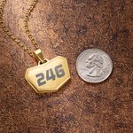 Personalised Stylish Laser Engraved Motocross Number Necklace Birthday Valentine's Day Gift for Off-road Vehicle Lovers