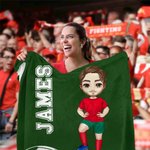 Manta personalizada multicolor de fútbol con nombre y número para decoración del hogar Regalo de cumpleaños para los amantes del fútbol