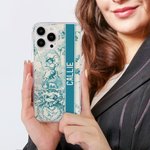 Personalisierte Vintage Französisch Land Mädchen Slim Phone Case für iPhone mit Namen Toile De Jouy Stil Geburtstag Brautjungfer Hochzeit Geschenk für Frauen