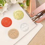 Personalized Religious Cross Book Embosser Stamp with Text Hand Held Set Baptism Confirmation Gift for Christians Book Lovers