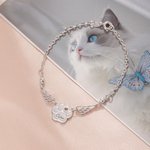 Personalizada Pet Paw Print Angel Wings pulsera con nombre Cumpleaños Memorial Sympathy Birthday Gift for Pet Owners