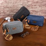 Gepersonaliseerde Golf Monogram Initial Naam Toilettas Tee Houder Set met 5 Tees Reis Accessoires Verjaardagscadeau voor mannen Golf liefhebbers