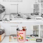 Gepersonaliseerde Dig You Graafmachine Grote Capaciteit Waterdichte Opbergmand met Handvat Naam en Tekst Verjaardag Baby Shower Gift voor Jongens Meisjes