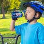 Conejito de Pascua con lazo rosa personalizado Botella de agua para niños con nombre Pascua Vuelta al cole Regalo de cumpleaños para niños Niñas