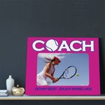 Personalizado Multicolor Deportes de pelota Foto Pintura en Lienzo con Textos Decoración de Pared Cumpleaños Apreciación Regalo para Entrenador Mentor