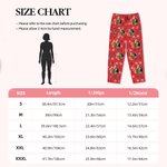 Gepersonaliseerde kleurrijke hartfoto portret lange pyjamabroek met naam en koord Valentijnsdag verjaardagscadeau voor vrouwen mannen