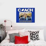 Personalizado Multicolor Deportes de pelota Foto Pintura en Lienzo con Textos Decoración de Pared Cumpleaños Apreciación Regalo para Entrenador Mentor