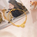 Personalizada Pet Paw Print Angel Wings pulsera con nombre Cumpleaños Memorial Sympathy Birthday Gift for Pet Owners