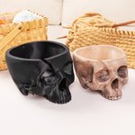 Henkilökohtainen 3D-tulostettu Gothic Skull Yarn Bowl Holder Storage nimellä Knitting tarvikkeet tarvikkeet Home Decor syntymäpäivälahja Knittersille