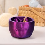 Henkilökohtainen 3D-tulostettu Gothic Skull Yarn Bowl Holder Storage nimellä Knitting tarvikkeet tarvikkeet Home Decor syntymäpäivälahja Knittersille