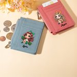 Portafoglio portatile in vera pelle personalizzato per ragazze cheerleader con nome e 8 portacarte Regalo per il giorno del gioco di compleanno per ragazze