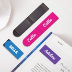 Personalizado Multicolor Simple magnético de cuero Marcapáginas Clip con el nombre de la lectura de papelería Suministros Regalo de cumpleaños para los ratones de biblioteca