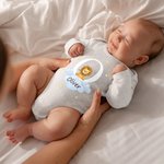 Personalisierter Niedlicher Waldtier Baumwolle Wickelbody mit Namen Initiale Baby Party Geburtstag Geschenk für Jungen Mädchen Neugeborene