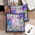 Taie d'oreiller aquarelle personnalisée avec nom Cadeau d'anniversaire de pendaison de crémaillère pour les amateurs de gymnastique