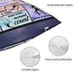 Taie d'oreiller aquarelle personnalisée avec nom Cadeau d'anniversaire de pendaison de crémaillère pour les amateurs de gymnastique