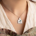 Collana in turchese con testo inciso e foto Regalo di compleanno e anniversario per gli amanti delle mucche