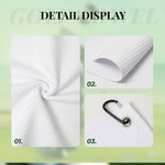Serviette gaufrée personnalisée avec titre et crochet Cadeau d'anniversaire pour les amateurs de golf