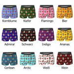 Personalisierte Mehrfarbige Lustige Paar Porträts Boxershorts mit Herz Herrenunterwäsche Valentinstag Geburtstag Geschenk für Herren