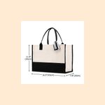 Gepersonaliseerde afstuderen Cartoon Karakter Grote Canvas Tas met Initialen en Naam Afstuderen Verjaardagscadeau voor meisjes Vrienden