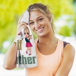 Serviette gaufrée personnalisée avec titre et crochet Cadeau d'anniversaire pour les amateurs de golf